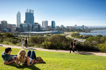 Great city views from Kings Park